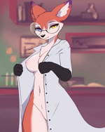 2d_animation 4:5 animated anthro anus areola bedroom_eyes big_breasts black_nose blizzard_entertainment blue_eyes breasts butt canid canine chest_tuft closed_smile clothed clothing coat countershading curvy_figure detailed_background dipstick_ears dipstick_tail ear_markings eyelashes eyewear eyewear_only female flashing fluffy fluffy_tail fox frame_by_frame freeedon front_view fur genitals glasses glasses_only gloves half-closed_eyes handwear heterochromia inner_ear_fluff innie_pussy inside lab_coat legs_together lehnah looking_at_viewer looking_back looking_back_at_viewer mammal markings mouth_closed multicolored_ears narrowed_eyes navel nipples no_sound nude open_clothing open_coat open_mouth open_smile open_topwear orange_body orange_eyes orange_fur pink_nipples pose presenting presenting_breasts presenting_hindquarters presenting_pussy purple_body purple_fur pussy rear_view seductive short_playtime slim smile solo spread_butt spreading standing tail tail_markings teasing thick_thighs topwear tuft undressing vulpera warcraft wearing_glasses webm white_body white_countershading white_fur wide_hips