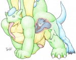2008 3_toes anal anal_penetration anal_vore anthro balls bandai_namco biped blue_body blue_skin brokenwing colored_pencil_(artwork) countershading digimon digimon_(species) dragon duo erection european_mythology feet flamedramon freckles_(artist) genitals humanoid_genitalia humanoid_penis internal male male/male male_penetrated male_penetrating male_penetrating_male male_pred male_prey membrane_(anatomy) membranous_wings mythological_creature mythological_scalie mythology nude penetration penis scalie sex tail toes tongue tongue_out traditional_media_(artwork) vore western_dragon wings