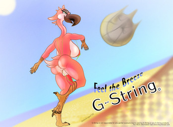 advertisement anthro anus avian_feet ball balls beach beach_ball beach_volleyball bikini breasts claws clothing fake_advertisement feathers feet genitals herm ineffective_clothing inflatable intersex looking_aside mostly_nude net nipples non-mammal_balls non-mammal_breasts non-mammal_nipples nude one-piece_swimsuit outside penis sand sea seaside sky sling_bikini small_clothing solo sun swimwear talons text toes two-piece_swimsuit volleyball_(ball) volleyball_net vulva water dododragon56 avian bird flamingo english_text hi_res url