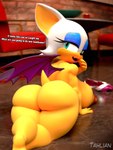 anthro big_breasts big_butt breasts butt crossed_legs dialogue female huge_breasts looking_at_viewer looking_back lying membrane_(anatomy) membranous_wings nipples nude on_front overweight overweight_anthro overweight_female solo text thick_thighs wings tahlian sega sonic_the_hedgehog_(series) rouge_the_bat 3:4 3d_(artwork) absurd_res digital_media_(artwork) english_text hi_res