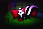 male solo amegared looney_tunes warner_brothers pepe_le_pew mammal mephitid skunk hi_res