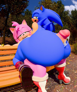 anthro balls bench big_balls big_butt big_penis bodily_fluids bracelet butt dripping duo genital_fluids genitals gold_(metal) gold_bracelet gold_jewelry gynomorph hot_dogging huge_balls huge_butt huge_penis hyper hyper_balls hyper_butt hyper_genitalia hyper_penis intersex intersex/male jewelry looking_at_viewer looking_back looking_back_at_viewer male on_lap park park_bench penis precum precum_drip public public_sex sex sitting_on_lap thick_thighs kirby_animatez lazza_(modeler) sega sonic_the_hedgehog_(series) amy_rose sonic_the_hedgehog eulipotyphlan european_hedgehog hedgehog mammal 3d_(artwork) digital_media_(artwork) hi_res
