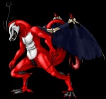 anthro claws male membrane_(anatomy) membranous_wings red_body simple_background solo tail transparent_background wings queenkami sandragon mythology le_mal dragon mythological_creature mythological_scalie scalie alpha_channel