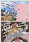 3_toes 5_fingers anal anal_penetration anthro anthro_on_anthro anthro_penetrated anthro_penetrating anthro_penetrating_anthro axe blush bodily_fluids bottomless bottomless_male claws clothed clothing cum cum_while_penetrated dialogue drooling duo embarrassed erection feet fingers fist forced fur genital_fluids genitals gloves grey_body grey_fur half-closed_eyes handwear holding_axe holding_knife holding_object humanoid_genitalia humanoid_penis knife level_difference male male/male male_penetrated male_penetrating male_penetrating_male male_raped moobs narrowed_eyes nipples nude_male open_mouth pawpads penetration penis rape red_scarf saliva scarf serious sex speech_bubble spread_legs spreading sweat text toes tongue topwear yellow_eyes haizuru instant_loss_2koma domestic_pig mammal mouse murid murine rodent suid suine sus_(pig) 2024 absurd_res comic english_text hi_res