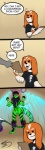 :t anthro artist clothing duo horn humor neon shirt solo_focus speech_bubble t-shirt text topwear wings freckles_(artist) pecas_(freckles) bird_dog canid canine canis domestic_dog hunting_dog mammal spaniel welsh_springer_spaniel 2015 comic english_text signature