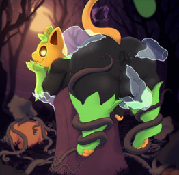 anus balls bent_over big_butt butt butt_grab disembodied_hand food for_a_head forest fruit genitals ghost_hand grope hand_on_butt looking_back male moon nude outside pawpads paws penis plant pumpkin pumpkin_head shortstack solo thick_thighs tombstone tree vines kaliburr_advanced pumkat felid feline ghost mammal object_head spirit hi_res