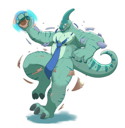3_toes 5_fingers anthro barazoku biceps big_muscles biped black_claws black_nipples black_toe_claws blue_necktie bottomwear claws clothing convenient_censorship countershade_scales countershade_torso countershading eyewear eyewear_only feet fingers fossil glasses glasses_only green_body green_scales head_crest holding_object humanoid_hands implied_transformation looking_down looking_down_at_self male male_anthro markings monotone_background muscular muscular_anthro muscular_male necktie nipples non-mammal_nipples nude nude_anthro nude_male open_mouth pecs plantigrade raised_arm round_glasses scales simple_background solo striped_body striped_markings striped_scales striped_tail stripes surprised tail tail_markings teeth three-quarter_view toe_claws toes topwear torn_bottomwear torn_clothing torn_necktie torn_topwear wardrobe_malfunction wearing_glasses white_background dullaram dinosaur hadrosaurid ornithischian ornithopod parasaurolophus prehistoric_species reptile scalie digital_media_(artwork) full-length_portrait hi_res portrait shaded