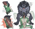 3_toes 5_fingers anthro anthro_on_anthro anthro_penetrated anthro_penetrating anthro_penetrating_anthro balls balls_deep biceps big_penis black_body black_fur bodily_fluids claws cum cum_from_mouth cum_in_mouth cum_in_stomach cum_inside cutaway deep_throat duo eyes_closed face_fucking facial_piercing feet fingers fur genital_fluids genitals glans green_body green_scales grey_body grey_fur heart_symbol high-angle_view horn humanoid_genitalia humanoid_penis irrumatio jackhammer_position male male/male male_penetrated male_penetrating male_penetrating_male membrane_(anatomy) membranous_wings motion_lines muscular muscular_anthro muscular_male narrowed_eyes neck_bulge neck_grab nose_piercing nose_ring nude onomatopoeia oral oral_penetration penetration penile penis piercing ring_piercing rough_sex saliva scales septum_piercing septum_ring sex simple_background sound_effects spread_legs spreading tail tears text throat_swabbing thrusting toes tongue tongue_out translucent translucent_body translucent_penetration wings x-ray_view tritscrits blizzard_entertainment european_mythology mythology warcraft canid canine canis dracthyr dragon mammal mythological_canine mythological_creature mythological_scalie scalie werecanid werecanine werecreature werewolf western_dragon wolf worgen english_text hi_res signature