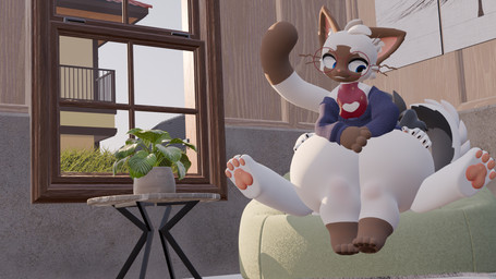 ass_to_face bean_bag building chair clothing duo facesitting furniture heart_symbol house huge_hips light male male/male on_chair pawpads paws plant romantic romantic_couple sitting sitting_on_another sitting_on_chair sky sunlight sweater thick_thighs topwear under_clothes wide_hips window eejacee jay_(eejacee) canid canine canis domestic_cat domestic_dog felid feline felis mammal 16:9 3d_(artwork) digital_media_(artwork) hi_res widescreen