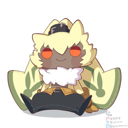 anthro bottomwear chibi clothing fluffy fluffy_chest fur gloves handwear long_ears male orange_eyes pants ponytail_ears shirtless small_waist solo yellow_body yellow_fur youzaiyouzai112 bandai_namco digimon digimon_ghost_game digimon_(species) lagomorph leporid mammal rabbit symbareangoramon 1:1 hi_res