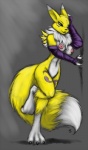 3_toes against_wall breasts claws digimon digitigrade female hindpaw looking_at_viewer nipples nude paws plain_background renamon s-nina solo standing toes
Rating: Questionable
Score: 13
User: ippiki_ookami
Date: March 27, 2014