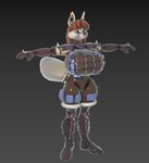 3d_modeling anthro female solo portia_(artist) portia_(portia) canid canine fox mammal true_fox model