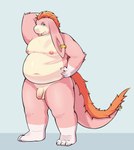 anthro belly big_ears blue_eyes claws flaccid foreskin fur genitals hairy_tail ivalice kemono male moobs navel nipples nude nude_anthro nude_male overweight overweight_anthro overweight_male penis piercing pink_body pink_fur solo thick_thighs tongue tongue_out white_body white_fur yellow_body yellow_fur reiko_u final_fantasy final_fantasy_tactics_advance_2 final_fantasy_xii final_fantasy_xiv final_fantasy_xiv_(legacy) square_enix nu_mou 2024 absurd_res hi_res