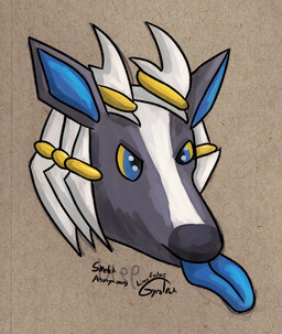 accessory blue_eyes dreadlocks feral grey_body hair_accessory hair_tie male mane stripes anonymous_artist gyrotech nintendo pokemon fan_character ruzestrika equid equine generation_5_pokemon mammal pokemon_(species) zebstrika hi_res portrait