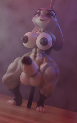 abs anthro balls big_balls big_breasts big_penis black_lipstick bouncing_balls bouncing_breasts bouncing_penis breasts clothing crossgender curvy_figure dancing erection footwear footwear_only ftg_crossgender fti_crossgender fur genitals grey_body grey_fur gynomorph huge_hips huge_penis huge_thighs humanoid_genitalia humanoid_penis intersex lipstick looking_at_viewer makeup mostly_nude mostly_nude_anthro mostly_nude_gynomorph mostly_nude_intersex muscular muscular_anthro muscular_gynomorph muscular_intersex muscular_thighs nipples penis pole pole_dancing purple_eyes shortstack shortstack_gynomorph shortstack_intersex simple_background smile solo thick_thighs voluptuous voluptuous_anthro voluptuous_gynomorph voluptuous_intersex wide_hipped_gynomorph wide_hipped_intersex wide_hips diag34 disney zootopia judy_hopps european_rabbit lagomorph leporid mammal oryctolagus rabbit 2023 3d_(artwork) 3d_animation 5:8 animated digital_media_(artwork) no_sound short_playtime video