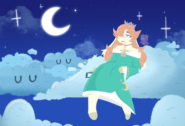 3_fingers 3_toes ambiguous_gender amethyst_(gem) anthro bangs barefoot bent_arm bent_legs black_eyebrows blonde_hair blue_body blue_clouds blue_eyes blue_sky book closed_smile clothed clothed_anthro clothed_female clothing cloud crescent_moon crown dress eyebrows eyelashes feet female female_anthro fingers floppy_ears fur gem grey_markings group hair hair_over_eye headgear jewelry light limbless long_ears long_hair lop_ears markings moon mouth_closed mouthless multicolored_body necklace night no_eyebrows noseless pupils sapphire_(gem) sitting_on_cloud sky sleeping smile star starry_sky teal_clothing teal_dress text toes trio two_tone_body white_body white_fur white_pupils pastelprince18 mario_bros mario_plus_rabbids_sparks_of_hope nintendo raving_rabbids rayman_(series) ubisoft rabbid_rosalina air_creature elemental_creature lagomorph living_cloud mammal rabbid 2024 artist_name colored crossover digital_drawing_(artwork) digital_media_(artwork) english_description lighting shaded
