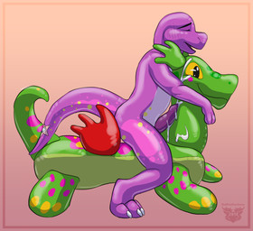 animal_pool_toy anthro blush bodily_fluids cum ejaculation erection genital_fluids genitals inflatable inflatable_ride inflatable_support male on_pool_toy penis pool_toy solo sticky straddling tail skylardoodles mythology zoran animate_inanimate dinosaur dragon inanimate_object living_inflatable mythological_creature mythological_scalie prehistoric_species reptile scalie theropod tyrannosaurid tyrannosauroid tyrannosaurus tyrannosaurus_rex absurd_res digital_media_(artwork) hi_res shaded