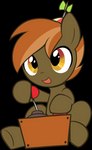 brown_body brown_eyes clothing controller feral game_controller hair hat headgear headwear male open_mouth orange_hair propeller_hat quadruped simple_background solo transparent_background young young_feral pestil friendship_is_magic hasbro my_little_pony button_mash_(mlp) earth_pony equid equine horse mammal pony 2021 alpha_channel digital_media_(artwork) hi_res