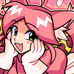 accessory animal_ears bell blush bodily_fluids bottomwear cat_tail clothing confusion dipstick_tail eyelashes fangs female female_humanoid gloves green_eyes hair hair_accessory handwear inner_ear_fluff laugh looking_away markings multiple_expressions pink_clothing pink_hair shocked skirt smile smug solo sweat tail tail_markings teeth tuft white_clothing nyapurrlitan deltarune undertale_(series) mad_mew_mew mew_mew_(undertale) pink_(deltarune) animal_humanoid felid felid_humanoid feline feline_humanoid humanoid mammal mammal_humanoid 1:1 2026 2d_animation animated digital_media_(artwork) icon loop