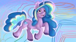 female fetlocks horn levitation magic magic_aura open_mouth solo telekinesis jbond hasbro mlp_g5 my_little_pony mythology izzy_moonbow_(mlp) equid equine horse mammal mythological_creature mythological_equine pony unicorn 16:9 hi_res widescreen