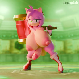 anthro balls bedroom_eyes big_balls big_breasts big_bulge big_butt big_penis blinking boots boots_only breast_jiggle breasts bulge bulge_jiggle butt clothing footwear footwear_only genitals gynomorph high_heeled_boots high_heels huge_balls huge_breasts huge_bulge huge_butt huge_penis hyper hyper_breasts intersex jiggling leaning leaning_forward looking_at_viewer mostly_nude narrowed_eyes penis piko_piko_hammer seductive shoes smile smirk solo standing thick_thighs onyxsplash sega sonic_the_hedgehog_(series) amy_rose eulipotyphlan hedgehog mammal 1:1 3d_(artwork) 3d_animation animated digital_media_(artwork) hi_res no_sound short_playtime