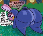 anthro ass_up bent_over big_butt bubble_butt bulge butt butt_focus clothing femboy huge_butt male ninja patched_clothing presenting presenting_hindquarters solo tight_clothing warrior klutzatdusk animal_crossing nintendo snake_(animal_crossing) lagomorph leporid mammal rabbit