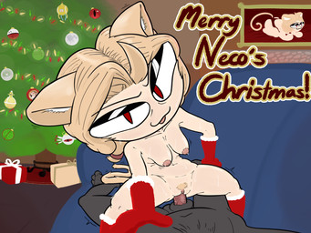 animal_genitalia areola armpit_folds armwear blonde_hair blonde_pubes bodily_fluids bouncing_breasts breasts christmas_decorations christmas_lights christmas_tree clitoral_hood clitoris clothing cowgirl_position duo female festive_clothing fireplace first_person_view from_front_position furniture genital_fluids genitals gift hair half-closed_eyes haro_(gundam) holidays holy_hand_grenade_of_antioch inside inverted_nipples legwear male mature_female moon mostly_nude narrowed_eyes navel nipples on_bottom on_top penetrating_pov penetration penis pink_areola pink_nipples plant pose pubes red_eyes rug seductive sex sheath snow_globe sofa solo_focus sweat tail text tree vaginal vaginal_penetration vulva echonioni christmas kirby_(series) monty_python monty_python_and_the_holy_grail nintendo tsukihime type-moon 02_(kirby) neco-arc neco-mom_(echonioni) animal_humanoid cat_humanoid felid felid_humanoid feline feline_humanoid humanoid mammal mammal_humanoid neco_spirit 2025 4:3 colored hi_res meme pinup portrait shaded