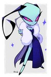 antennae_(anatomy) arm_tuft clothed clothing curled_antennae dress eyeliner female gem jewelry makeup necklace not_furry pearl_(gem) pearl_necklace shoulder_tuft solo tuft akiione invader_zim nickelodeon invader_tenn alien alien_humanoid humanoid irken hi_res