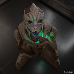 female fingering kneeling looking_at_viewer looking_up looking_up_at_viewer masturbation nude smile solo tongue tongue_out vaginal vaginal_fingering vaginal_masturbation scoota bioware electronic_arts mass_effect alien turian 1:1 3d_(artwork) digital_media_(artwork) hi_res