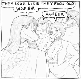 ahoge anthro bangs belly big_breasts bone_frill breasts cleavage clothed clothing curvy_figure dialogue eyelashes female frill_(anatomy) group hair huge_breasts long_eyelashes long_hair looking_at_viewer mature_anthro mature_female profanity short_hair slightly_chubby smile snout speckles sweater tear_trough text thick_thighs topwear voluptuous voluptuous_anthro voluptuous_female wide_hipped_anthro wide_hipped_female wide_hips ratherdevious cavemanon_studios goodbye_volcano_high ko_op_(game_developer) she_looks_like_she_fucks snoot_game angel_(snoot_game) cassandra_(snoot_game) stacy's_mom_(gvh) tarja_(snoot_game) allosauroid carcharodontosaurid dinosaur giganotosaurus hadrosaurid ornithischian ornithopod parasaurolophus prehistoric_species reptile saurischian scalie stegosaurian stegosaurus theropod thyreophoran troodon troodontid 2025 absurd_res english_text hi_res meme monochrome