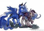 2014 armor bat_pony blue_hair cutie_mark duo equine female feral friendship_is_magic hair helmet horn male mammal my_little_pony pegasus plain_background princess_luna_(mlp) royal_guard_(mlp) sophiecabra teal_eyes tess_garman white_background winged_unicorn wings
Rating: Safe
Score: 10
User: Somepony
Date: March 29, 2014