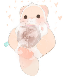 :3 ambiguous_fluids big_vulva blush disembodied_penis duo female genitals heart_symbol humanoid_genitalia humanoid_penis hyper hyper_genitalia hyper_vulva imminent_sex male male/female musk nose_bubble pawpads penetrable_sex_toy penis plump_labia plushie plushophilia semi-anthro sex_toy vulva iigomeow domestic_ferret mammal mustelid musteline true_musteline weasel hi_res