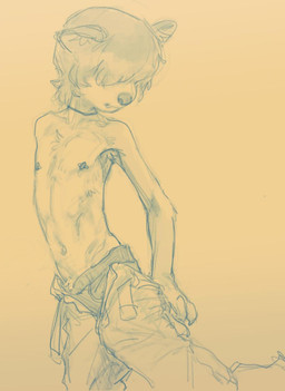 adolescent anthro barbell_piercing bottomwear bottomwear_down boxers_(clothing) clothed clothing collar crotch_lines cute_fangs fangs hair hair_over_eyes inner_ear_fluff male male_anthro medium_hair navel nipple_piercing nipples open_bottomwear open_clothing open_pants pants pants_down partially_clothed piercing pose simple_background solo standing teeth topless tuft underwear undressing ventral_groove young young_anthro young_male shinni canid canine canis domestic_dog mammal 2025 hi_res pinup