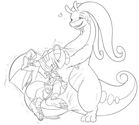 ambiguous_anthro ambiguous_gender ambiguous_prey anthro anthro_on_anthro anthro_pred anthro_prey armor belly belly_rub belt big_tail claws clothed clothed_ambiguous clothed_anthro clothed_prey clothing duo endosoma fangs gem grin grinning_at_partner hand_on_belly heart_symbol imprint internal larger_anthro larger_male larger_pred male male/ambiguous male_anthro male_pred muffled nude_anthro nude_male nude_pred oral_vore paws raised_arm safe_vore same_size_vore scarf size_difference smaller_ambiguous smaller_anthro smile soft_vore squirming straps stretchy_belly struggling struggling_prey tail tailbutt teeth tight_belly vore wide_hips willing_prey x-ray_view conditional_dnp samagthrav2 nintendo pokemon bleu_(flintzell) cobalt_(totodileweeb18) gabite generation_4_pokemon generation_6_pokemon goodra pokemon_(species) absurd_res hi_res