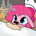 blue_eyes chef_hat chibi clothing cooking dialogue dough exclamation_point eyebrows eyelashes facial_hair female feral flour furniture hair happy hat headgear headwear inside kitchen mustache open_mouth outline pink_hair solo table text tongue tjpones friendship_is_magic hasbro my_little_pony pinkie_pie_(mlp) earth_pony equid equine horse mammal pony 1:1 2017 animated english_text short_playtime