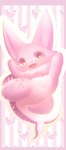 3_fingers 4_toes anthro blush daww dorsal_fin featureless_crotch feet female female_anthro fin fingers fur heart_symbol jumping kemono leg_markings long_ears looking_at_viewer markings navel neck_tuft nude open_mouth pink_body pink_ears pink_eyes pink_fur pink_heart pink_inner_ear pink_skin pink_stripes pointy_ears prick_ears pupils raised_arms red_tongue shark_tail slightly_chubby smile solo stripes tail tail_markings thigh_markings toes tongue tuft unusual_pupils white_body white_pupils white_skin hasukii paper_(redace83) canid canine fish hybrid mammal marine shark absurd_res hi_res