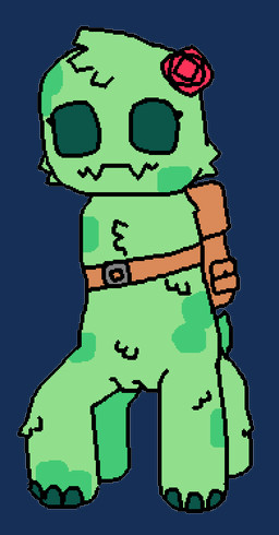 4_legs backpack brown_backpack buckle cheek_tuft chest_tuft eyelashes facial_tuft fangs feet female feral flower fluffy genitals green_body head_tuft hollow_eyes mottled nude plant pubes rose_(flower) short_tail simple_background solo standing tail teeth three-quarter_view toes transparent_background tuft vulva pixel_vibri microsoft minecraft mojang xbox_game_studios rose_(pixel_vibri) creeper_(minecraft) 2025 aliasing alpha_channel digital_media_(artwork)