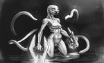 bodysuit breasts clothing dual_wielding energy_sword female holding_object holding_weapon melee_weapon plasma_rifle skinsuit solo swamp sword tentacles tight_clothing weapon yngva_(wandering_lizardfolk) wandering_lizardfolk halo_(series) microsoft xbox_game_studios alien sangheili absurd_res hi_res