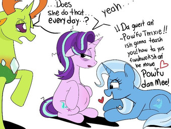 answer answering antlers asking asking_another baby_talk beady_eyes belly belly_blush bent_leg big_belly black_eyes blue_body blue_fur blue_horn blue_mane blue_tail blush body_blush chest_gem cutie_mark dialogue ears_down exclamation_point female female_feral feral frown frowning_at_another fur gem green_body green_horn green_skin group heart_symbol horn king lidded_eyes light long_mane long_tail looking_at_belly lying male male_feral mane messy_mane messy_tail multicolored_mane on_front open_frown open_mouth open_smile orange_antlers orange_inner_ear pivoted_ears pregnant pregnant_female pregnant_feral purple_eyes purple_horn purple_tail quadruped question question_mark royalty simple_background sitting smile smiling_at_another standing tail text thin_eyebrows tired_eyes trio two_tone_mane two_tone_tail unicorn_horn white_background yelling wolflly10 friendship_is_magic hasbro my_little_pony mythology starlight_glimmer_(mlp) thorax_(mlp) trixie_(mlp) changeling_(mlp) equid equine mammal mythological_creature mythological_equine unicorn 2025 colored digital_drawing_(artwork) digital_media_(artwork) english_description english_text lighting shaded
