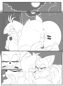 age_difference anthro anus aroused big_butt bodily_fluids breast_play breasts butt clothing curvy_figure drunk duo erection eyes_closed fellatio female footwear fur genital_fluids genitals hair larger_female male male/female moon night nipples older_anthro older_female open_mouth oral outside penile penis plant saliva sex shoes shota shrub size_difference sky smaller_male smile substance_intoxication sweat teeth text thick_thighs titfuck tongue tongue_out vaginal_fluids voluptuous voluptuous_anthro voluptuous_female vulva wide_hips wings young young_anthro young_male younger_anthro younger_male hyoumaru sega sonic_the_hedgehog_(series) miles_prower rouge_the_bat bat canid canine fox mammal absurd_res comic digital_media_(artwork) hi_res monochrome