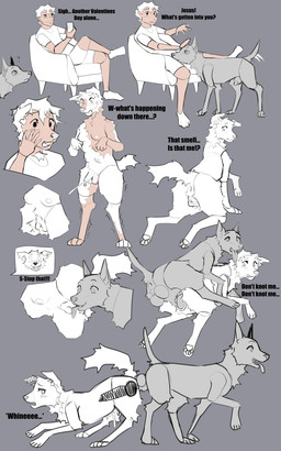 animal_genitalia animal_penis animal_vulva anus ass_to_ass balls biped bipedal_feral bodily_fluids breasts canine_genitalia canine_penis canine_vulva cellphone claws clothed clothing cum cum_inside cunnilingus digitigrade duo ejaculation electronics erection female female_penetrated feral feral_on_feral feral_penetrated feral_penetrating feral_penetrating_feral fur fur_growth gender_transformation genital_fluids genitals genitals_shrinking grey_background growth hands-free internal intraspecies kneeling knot knotted_penis knotting large_penetration leaking_cum licking loss_of_speech male male/female male_penetrating male_penetrating_female mtf_transformation multi_breast multi_frame_sequence multi_nipple nipples nude oral paw_growth pawpads penetration penile penile_penetration penis penis_shrinking penis_tip phone reverse_doggystyle sex sheath simple_background smartphone snout snout_growth species_transformation spontaneous_ejaculation standing stretched_vagina tail tail_growth tail_motion tailwag tongue tongue_out transformation transformation_sequence unwanted_knotting vaginal vaginal_knotting vaginal_penetration vulva trailofanimals canid canine canis domestic_dog human mammal absurd_res greyscale hi_res monochrome