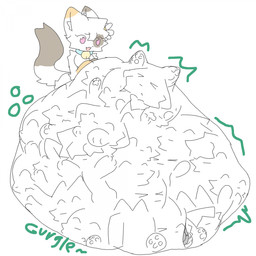 accessory anthro bell bell_collar belly big_belly breasts chest_tuft collar collar_only duo endosoma face_imprint female female_pred flower flower_in_hair hair hair_accessory huge_belly hyper hyper_belly imprint male mass_vore multiple_prey navel nude open_mouth oral_vore paw_imprint pink_eyes plant rumbling_stomach safe_vore solo_focus text tuft vore liwenenix liwen vanilla_(liwenenix) domestic_cat felid feline felis mammal persian_cat 1:1 english_text hi_res