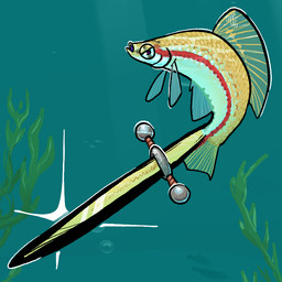 air_bubble ambiguous_gender countershade_scales countershade_torso countershading dorsal_fin feral fin group scales solo_focus tail tail_fin trio underwater water flamingpickle aquatic fish swordtail 1:1