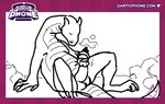 anthro bodily_fluids cum cum_inside duo feral genital_fluids living_condom male simple_background size_difference tail koboldlabs gartic_phone mythology bovid caprine dragon mammal mythological_creature mythological_scalie scalie sheep animated short_playtime sketch