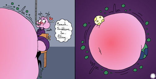 anthro astronomical_hyper bar_emanata belly belly_blush belly_expansion belt big_belly blue_pupils blush body_blush boots bubble_emanata chair cheek_tuft clothing coat dialogue emanata expansion eyelashes eyeshadow facial_tuft femboy footwear fur furniture head_tuft heart_nose heart_symbol high_heeled_boots high_heels huge_belly hyper hyper_belly knee_boots knee_highs legwear logo looking_pleasured makeup male markings mole_(marking) navel onomatopoeia pink_body pink_fur pupils rumbling_stomach shoes solo sound_effects text thought_bubble topwear trenchcoat tuft wave_emanata thatdawgmurray happy_tree_friends the_mole_(htf) eulipotyphlan mammal mole_(animal) absurd_res aliasing artist_logo artist_name digital_media_(artwork) english_text hi_res signature