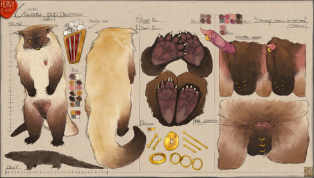 5_fingers 5_toes anal_glands anatomically_correct anatomically_correct_anus anatomically_correct_genitalia anatomically_correct_penis animal_genitalia animal_penis anthro anus areola aroused backsack balls barefoot big_tail biped black_body black_feet black_fur black_hands black_paws black_tail brooch brown_balls brown_body brown_ears brown_fur brown_sheath brown_thighs butt butt_focus claws detailed_anus diagram ear_piercing ear_ring erect_nipples erection facial_piercing feet feral finger_claws fingers frenum_ladder frenum_piercing front_view fur furry_tail genital_piercing genitals glands handpaw high-angle_view hindpaw jewelry jewelry_only ladder_piercing logo long_tail looking_at_viewer male male_anthro monotone_anus monotone_background monotone_balls monotone_body monotone_feet monotone_genitals monotone_hands monotone_skin multicolored_body multicolored_fur multicolored_penis multicolored_tail multiple_angles nipples nose_piercing nose_ring nubbed_penis nude orange_eyes pawpads paws penile penis penis_piercing perineum piercing pink_anus pink_body pink_nipples pink_pawpads pink_penis pink_skin plantigrade prehensile_tail prince_albert_piercing pupils purple_penis quadruped rear_view ribbed_penis ring_piercing sheath short short_male short_penis simple_background slit_pupils small_anus small_areola small_balls small_nipples small_penis small_sheath soles solo spiked_penis spikes spikes_(anatomy) standing tail tail_anus tan_body tan_fur tan_tail tan_thighs text textured_background thick_tail thin_penis three-quarter_view toe_claws toes two_tone_inner_ear two_tone_penis two_tone_thighs whisker_spots whiskers white_body white_claws white_fur white_tail yellow_body yellow_fur yellow_tail hdyly cole_(garagesystem) binturong mammal viverrid 2026 absurd_res artist_logo artist_name colored_sketch digital_drawing_(artwork) digital_media_(artwork) english_text hi_res model_sheet multiple_images signature sketch male_(lore)