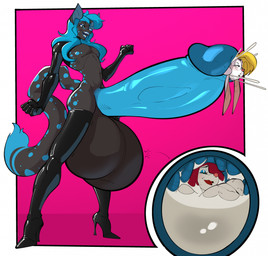 anthro balls big_balls big_penis bodily_fluids clothed clothing cock_vore crossdressing crossdressing_male cum cum_vore digestion ejaculation footwear genital_fluids genitals group high_heels huge_balls huge_penis humanoid_genitalia humanoid_penis hyper hyper_balls hyper_genitalia hyper_penis internal latex latex_clothing latex_legwear latex_stockings legwear makeup male male/male multiple_prey penile penis shoes stockings trio vore willing_prey goatjeph cecil_(goatjeph) jeph_(goatjeph) shibby bovid caprine cheetah felid feline goat humanoid lagomorph leporid mammal rabbit hi_res