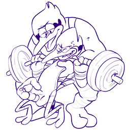 2_toes anthro avian_feet balls beak bodily_fluids cum cumshot duo ejaculation exercise feathers feet genital_fluids genitals handjob male male/male male_anthro orgasm penile penis precum reach_around sex size_difference sweat tail tail_feathers teeth toes toothed_beak weightlifting workout mysterymanbob cartoon_network regular_show john_(regular_show) mordecai_(regular_show) avian bird blue_jay corvid jay_(bird) new_world_jay oscine passerine monochrome
