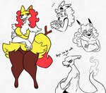 ambiguous_gender anthro breasts dialogue eyeshadow female femboy fire flaming_tail furgonomics furry-specific_piercing horn horn_piercing makeup male piercing solo tail talking_to_viewer nerdyreindeer nintendo pokemon calli_(nerdyreindeer) braixen canid canine canis charmeleon fox generation_1_pokemon generation_4_pokemon generation_6_pokemon jackal lizard lucario mammal pikachu pokemon_(species) reptile scalie hi_res