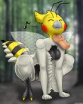 all_fours antennae_(anatomy) anthro arthropod_abdomen beak breasts chin_scratch claws daww disembodied_hand eyes_closed feathers female genitals grey_body grey_feathers insect_wings musical_note musical_symbol nude petting pussy smile solo symbol toe_claws wings yellow_pussy heartlessangel3d phoebe_the_queen_birbee arthropod avian bee bird cockatiel cockatoo hybrid hymenopteran insect parrot 4:5 absurd_res hi_res